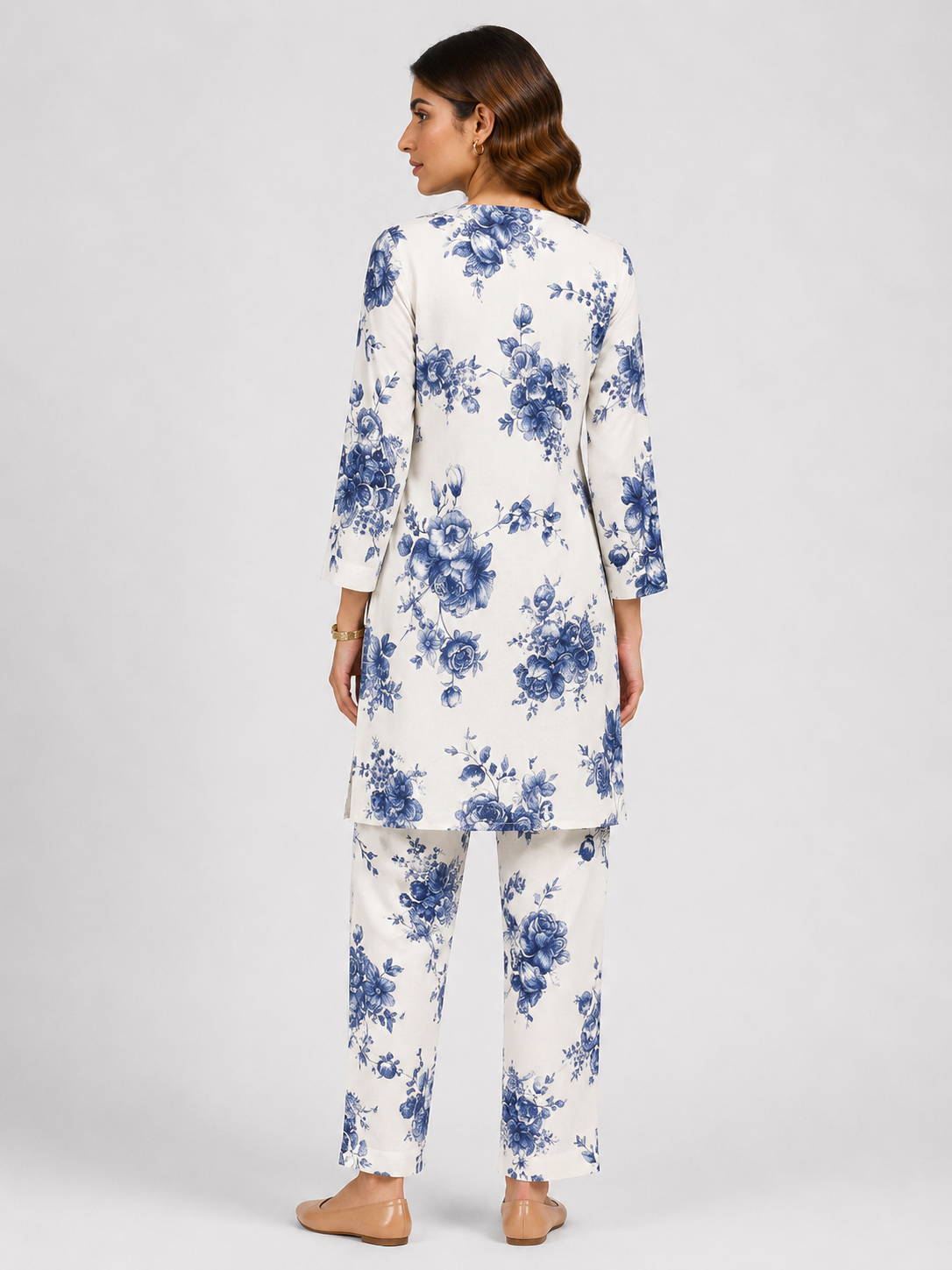 Indigo Bloom - Digital print Co-ord set