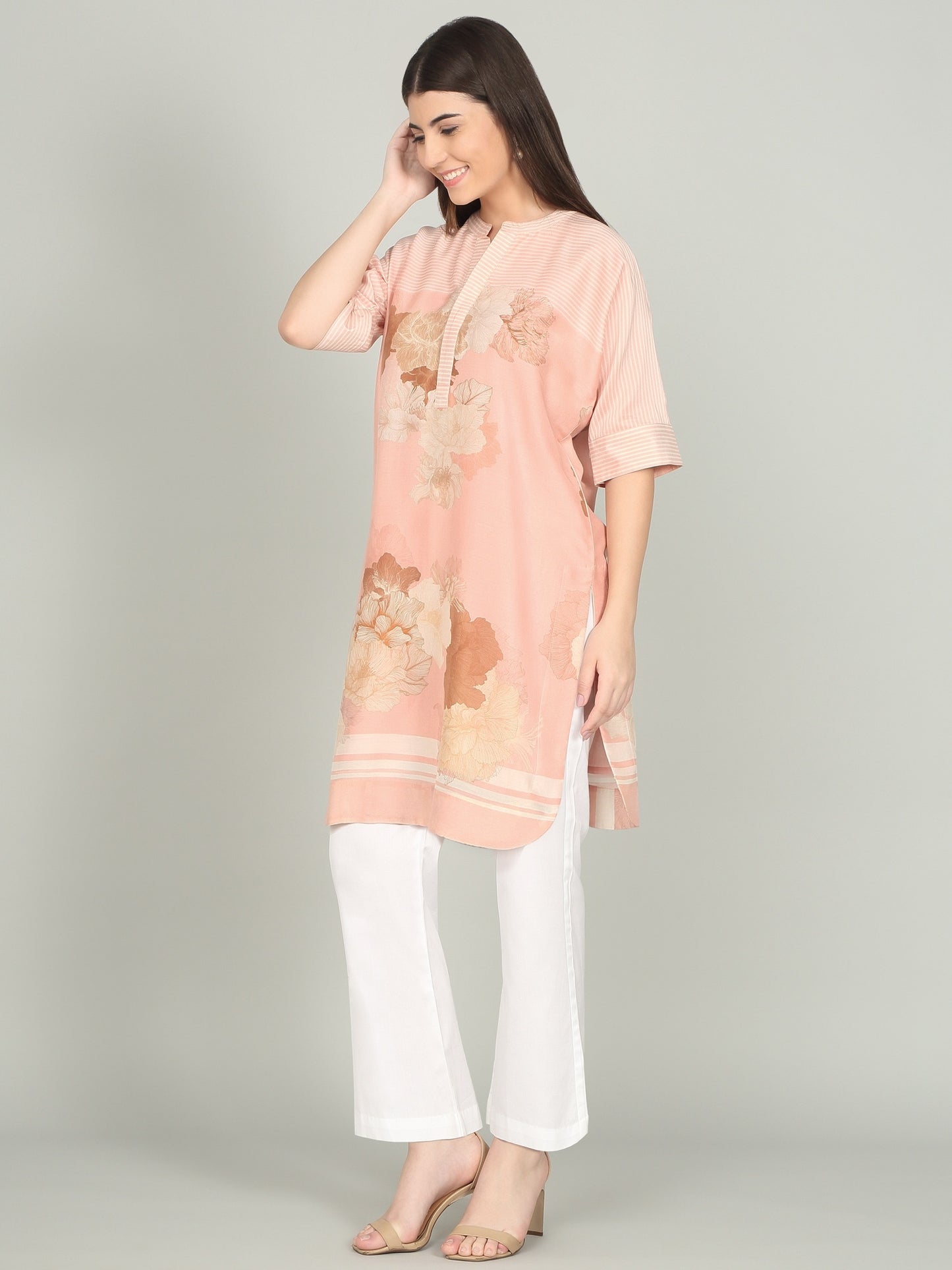 KALA GHODA NOVA-  Floral geometric digital print kurta set