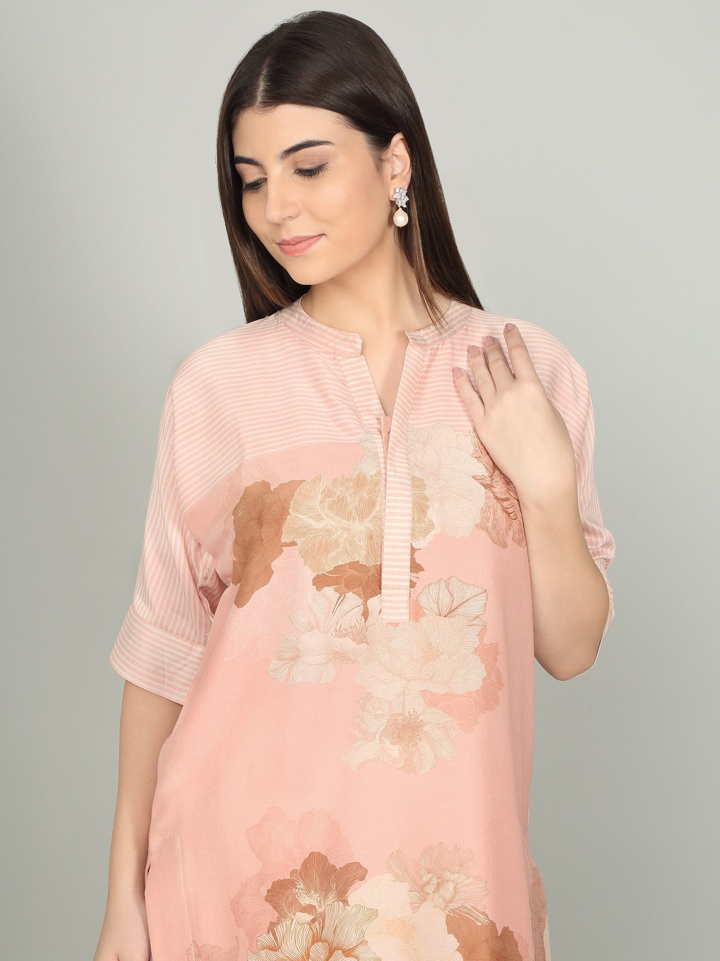 KALA GHODA NOVA-  Floral geometric digital print kurta set