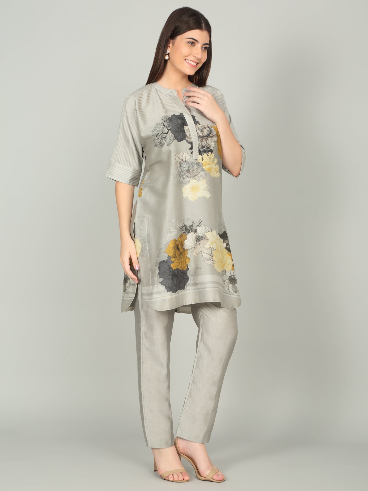 KALA GHODA NOVA-  Floral geometric digital print kurta set