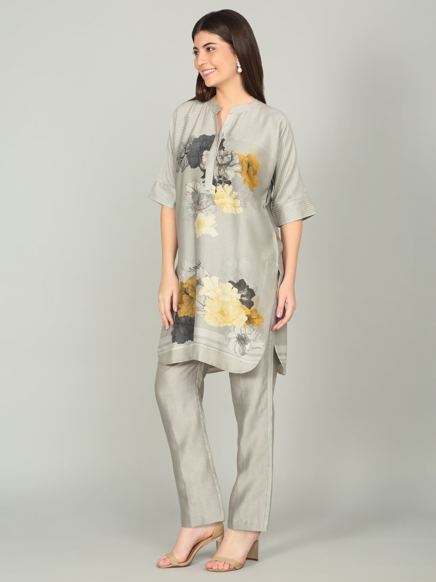 KALA GHODA NOVA-  Floral geometric digital print kurta set