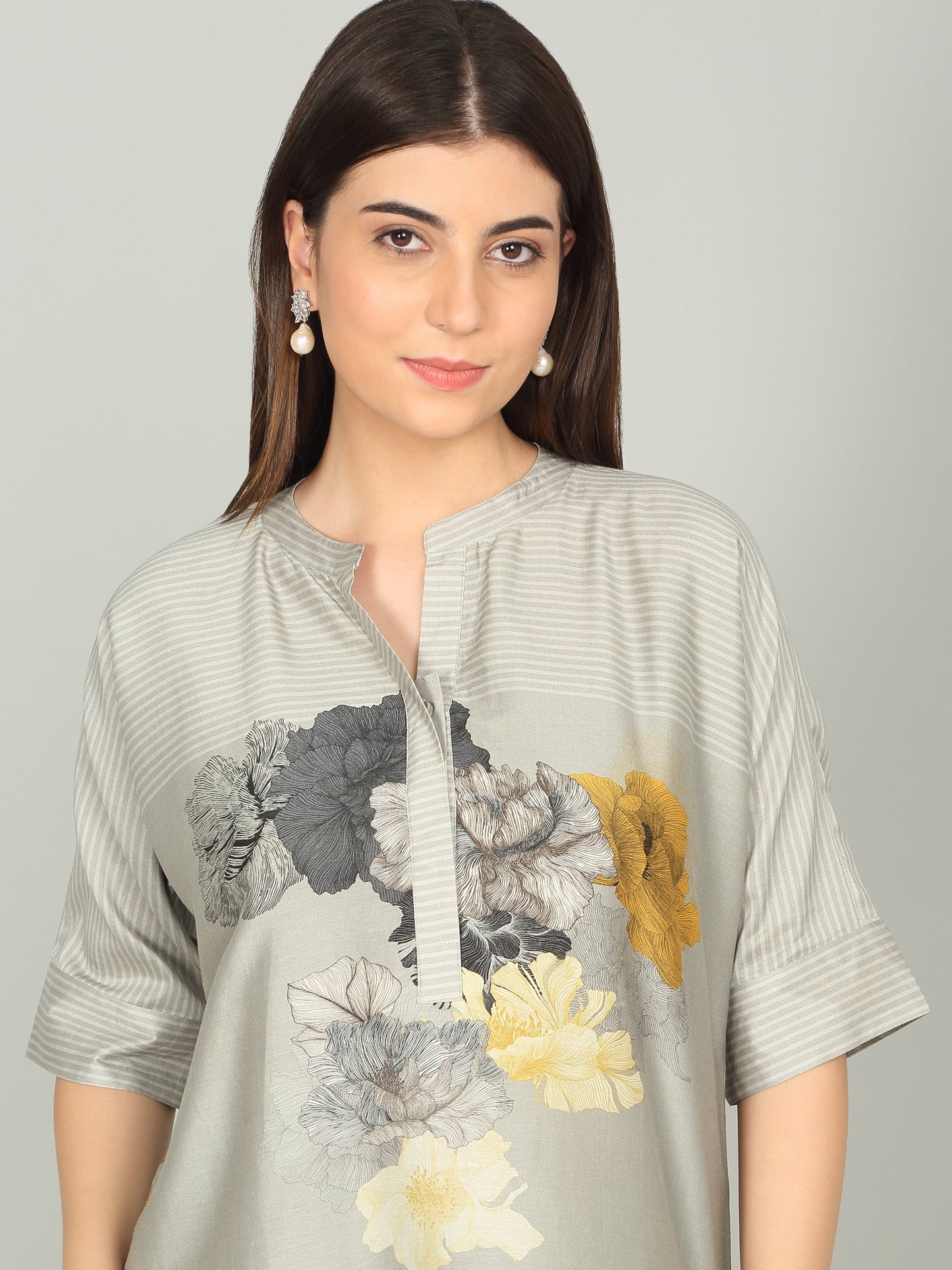 KALA GHODA NOVA-  Floral geometric digital print kurta set
