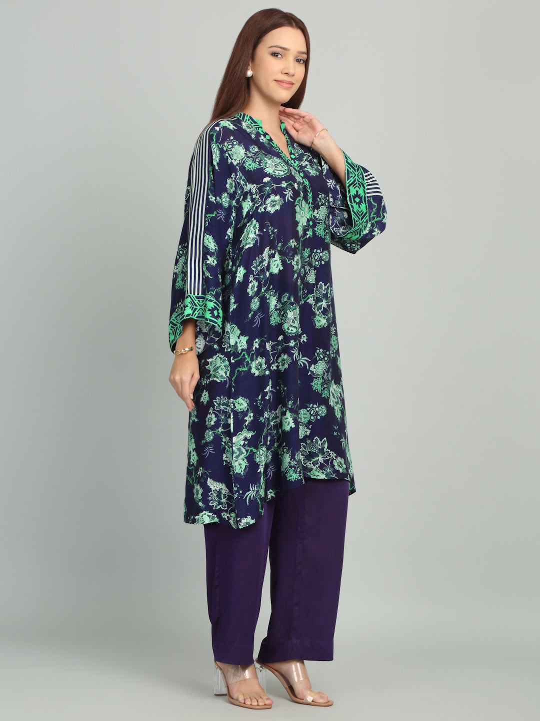 SAPPHIRE IRIS - Floral Kurta Set