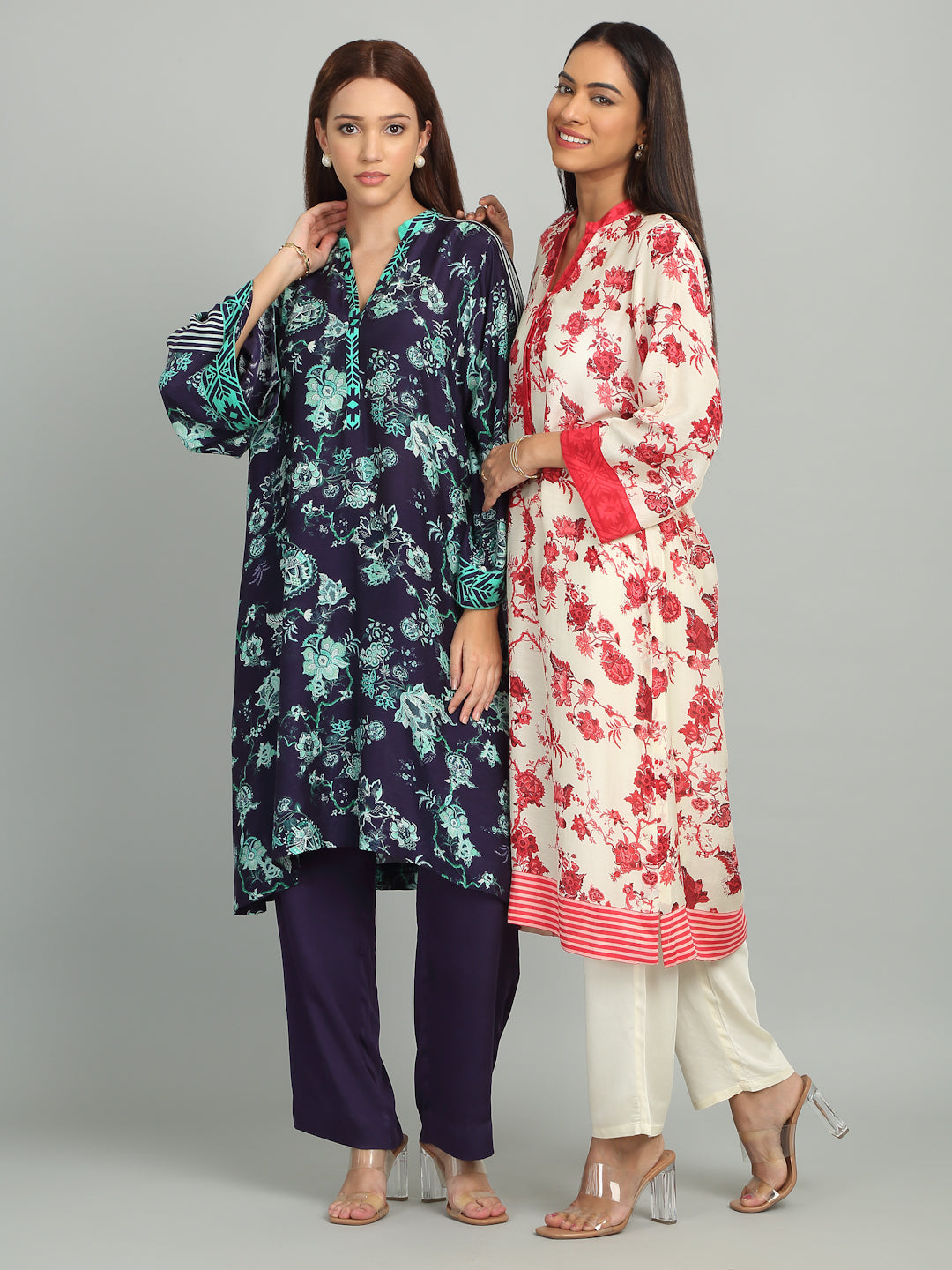 SAPPHIRE IRIS - Floral Kurta Set