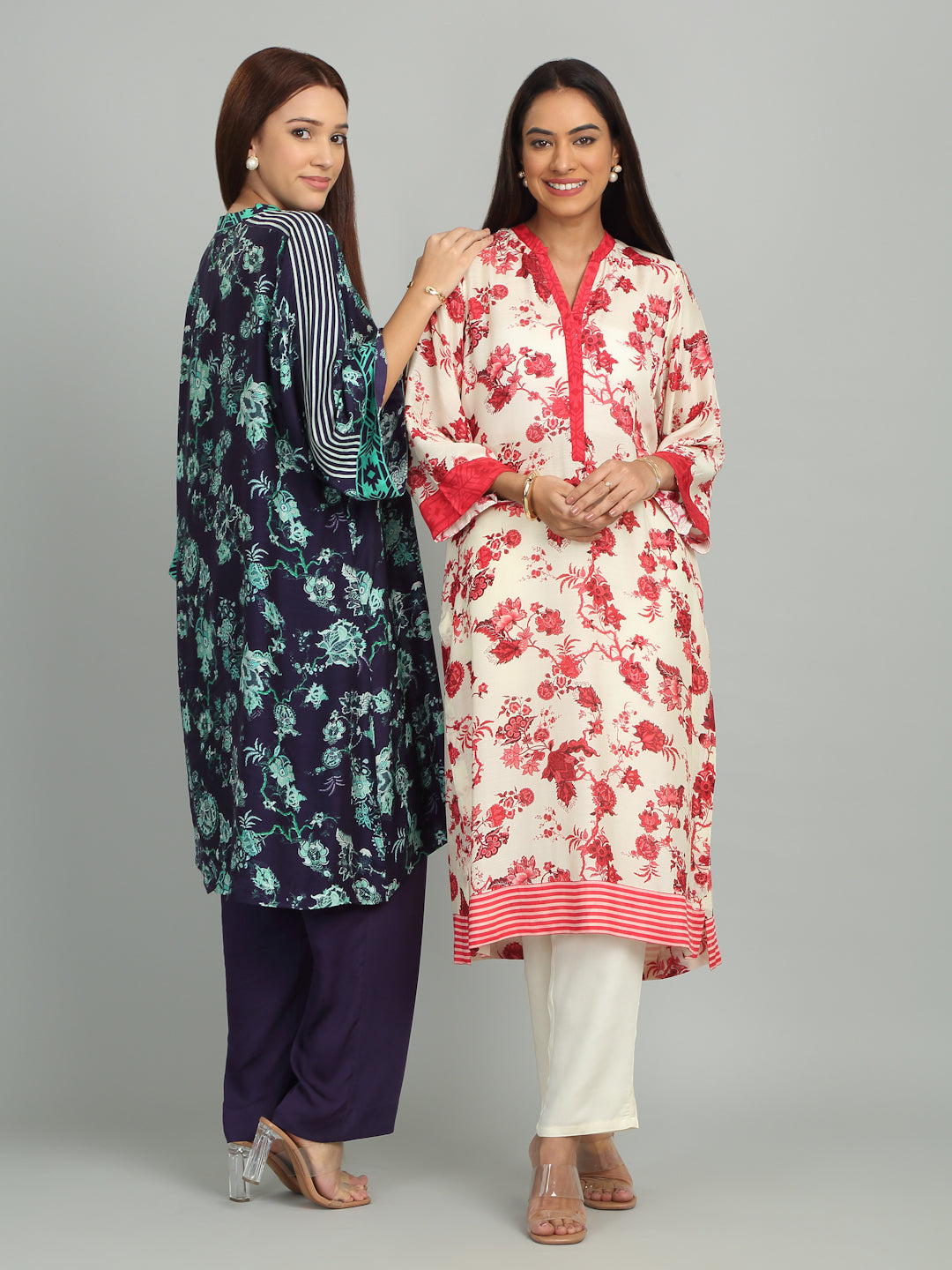 SCARLET IRIS - Printed Floral Kurta set