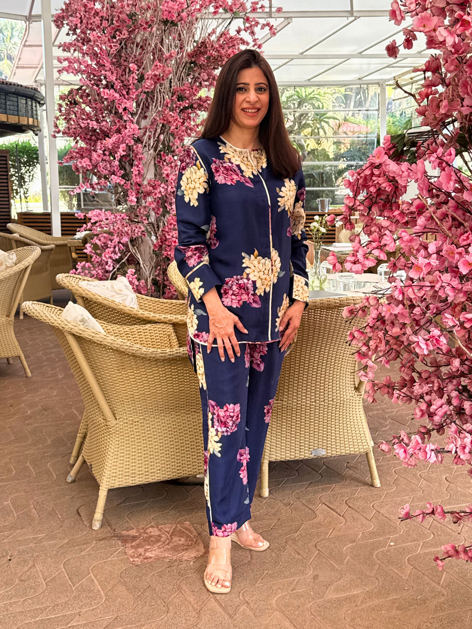 Royal Hydrangea - Floral Co-ord set