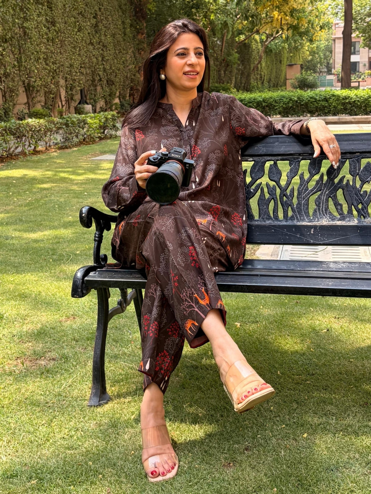 Chestnut Grove- Brown Printed Co-ord Set