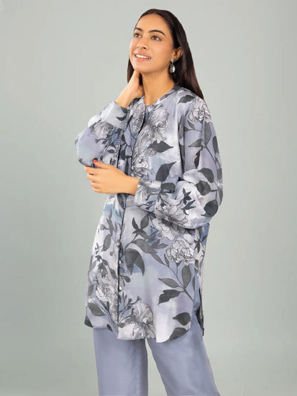 Silver Mist – Digital Leaf & Floral Co-ord Set