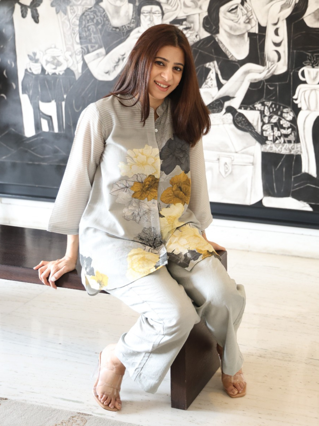 KALA GHODA ECHO -  Floral Geometric Digital print Kurta Set