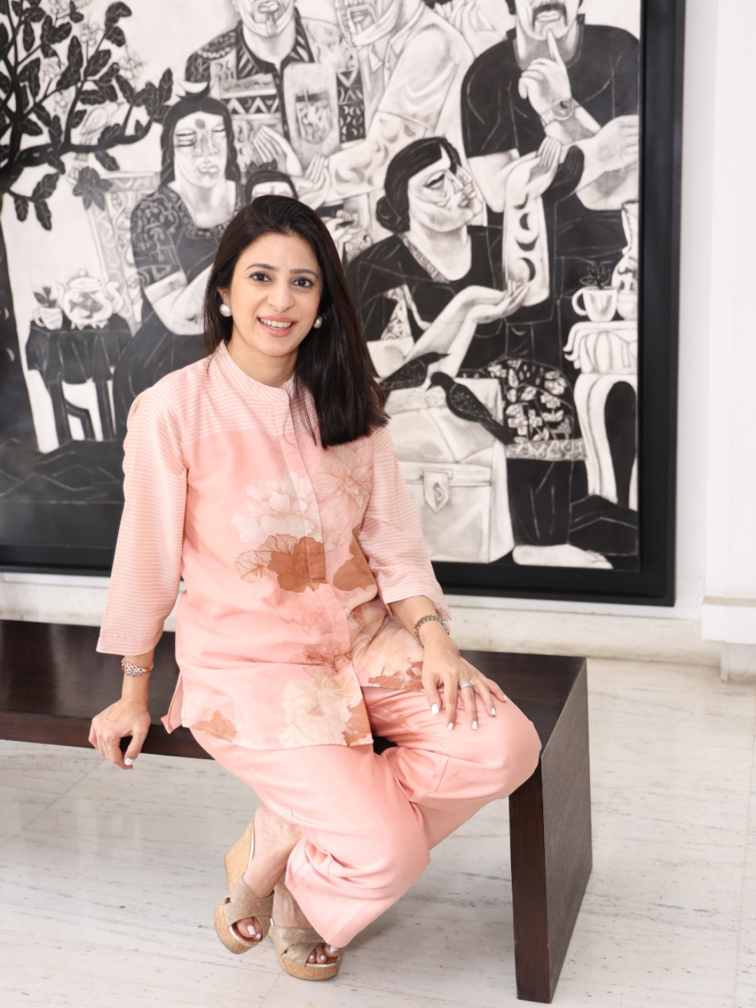 KALA GHODA ECHO -  Floral Geometric Digital print Kurta Set