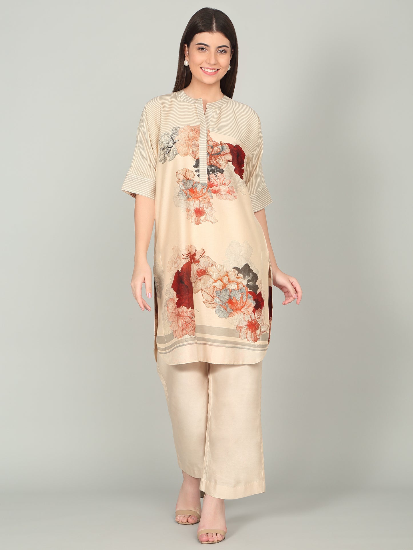KALA GHODA NOVA-  Floral geometric digital print kurta set