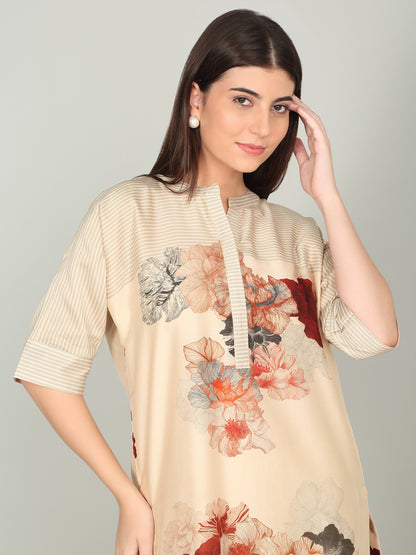 KALA GHODA NOVA-  Floral geometric digital print kurta set