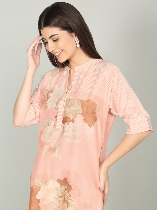 KALA GHODA NOVA-  Floral geometric digital print kurta set
