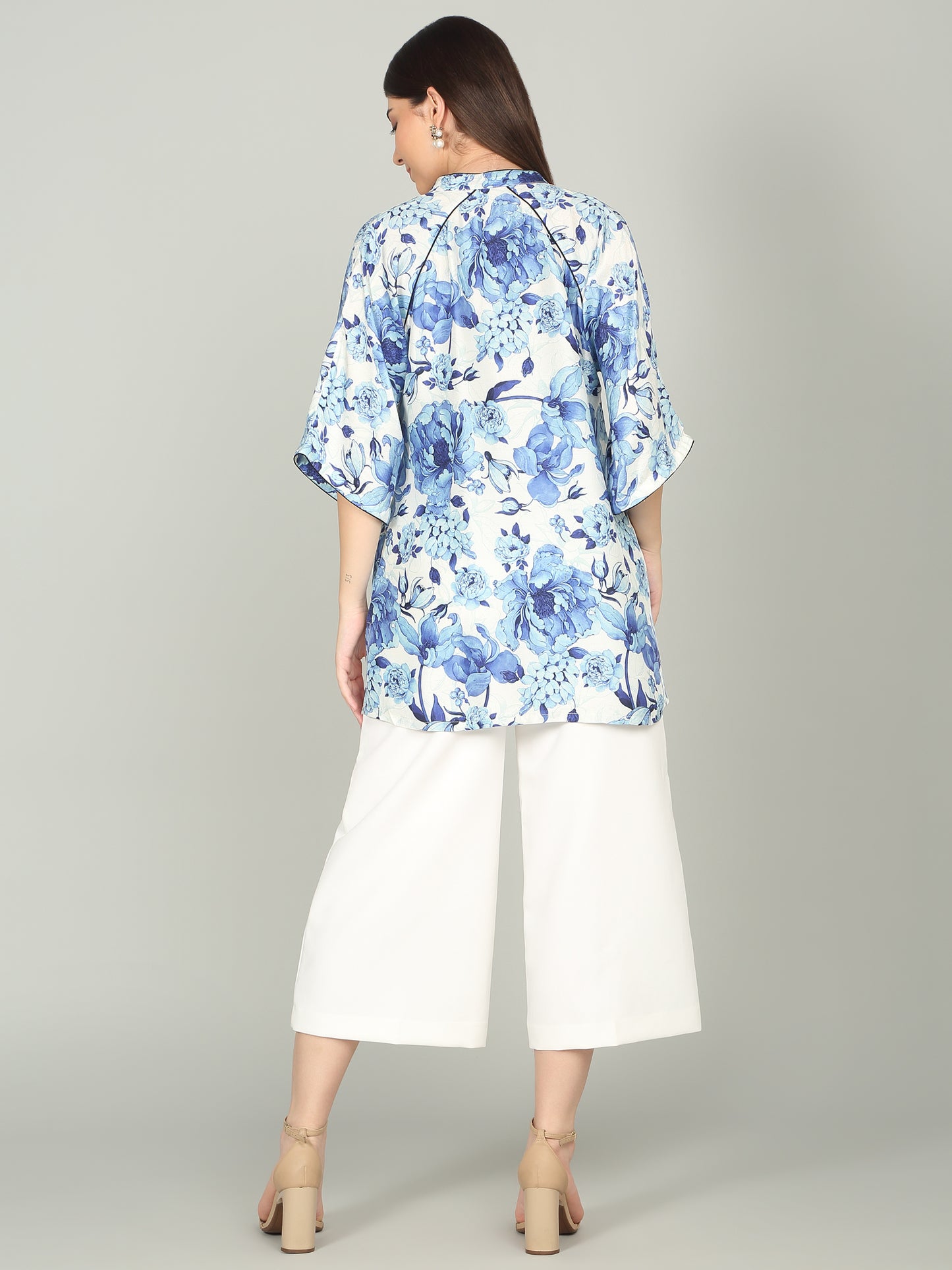 BLUE MIRAGE - Floral Tunic