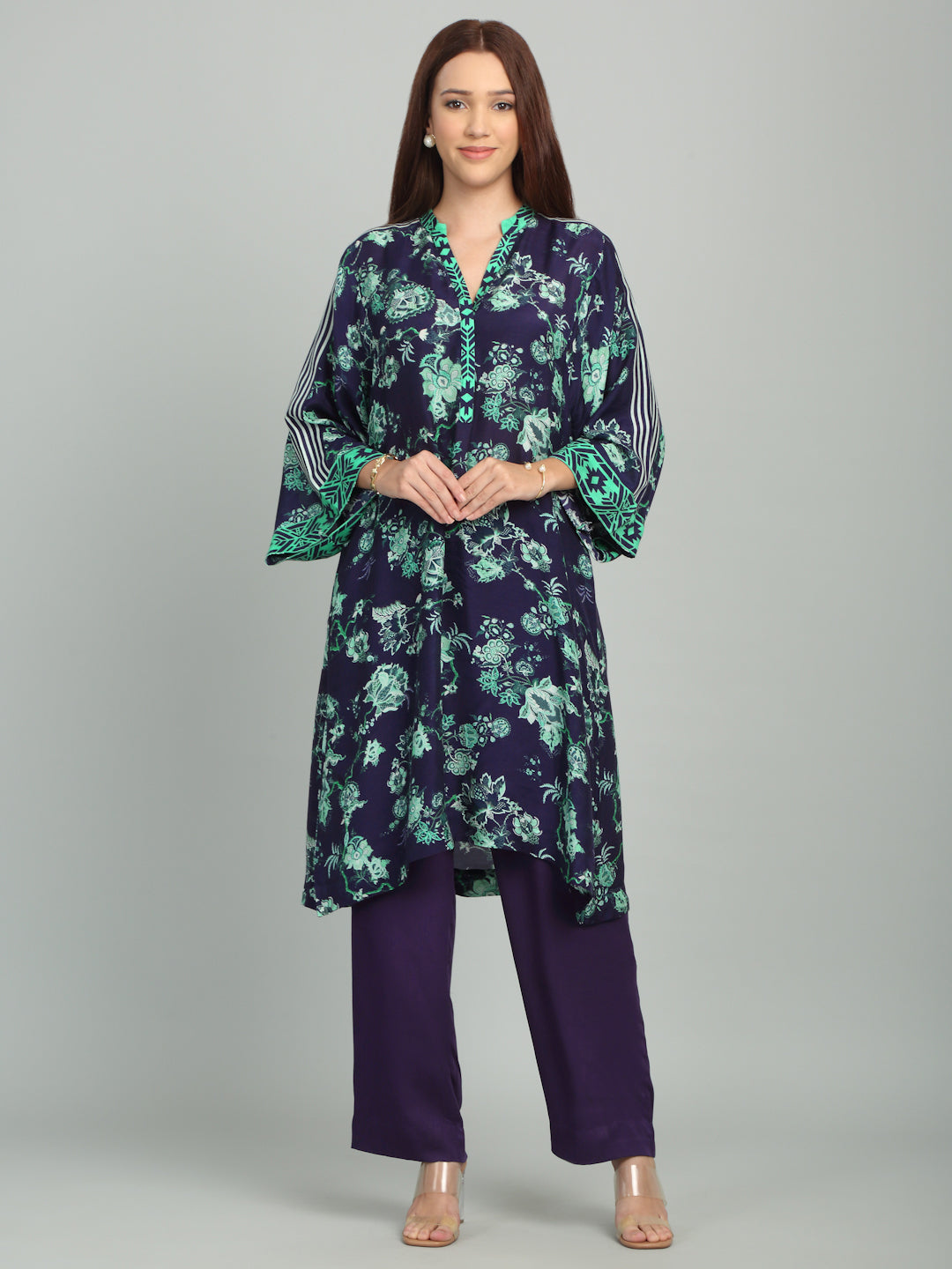 SAPPHIRE IRIS - Floral Kurta Set