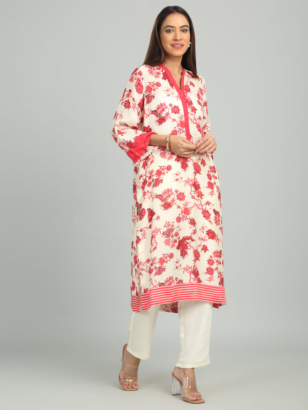 SCARLET IRIS - Printed Floral Kurta set