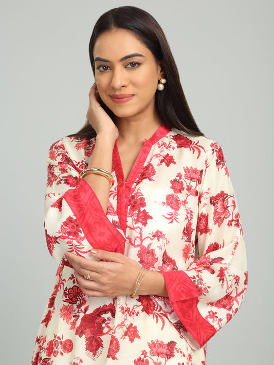 SCARLET IRIS - Printed Floral Kurta set