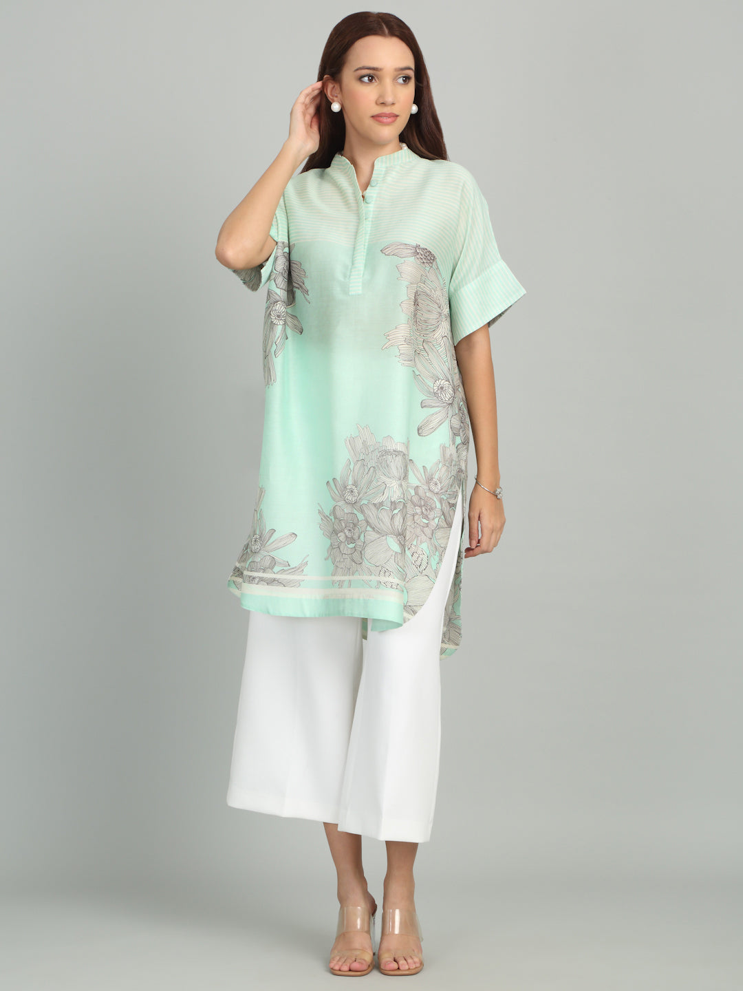 KALA GHODA 1. - Floral Geometric Printed Tunic