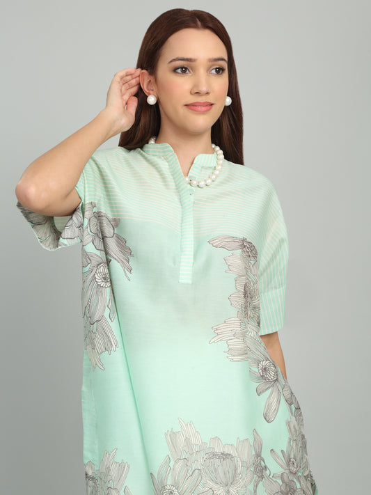 KALA GHODA 1. - Floral Geometric Printed Tunic