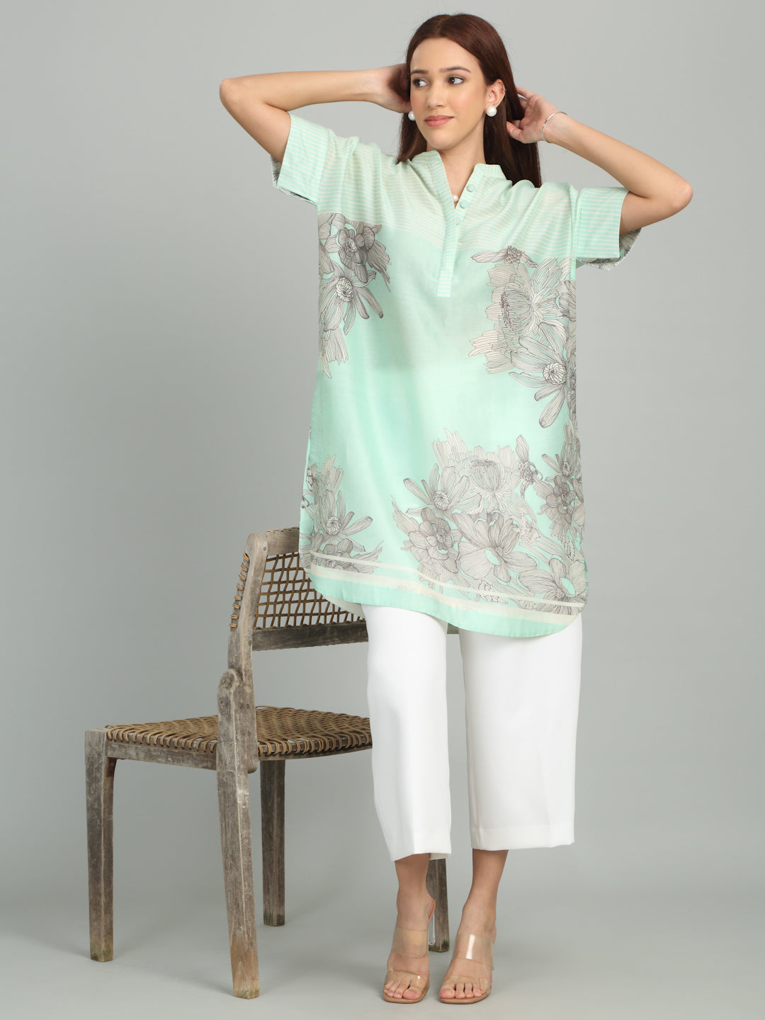 KALA GHODA 1. - Floral Geometric Printed Tunic