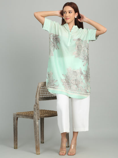 KALA GHODA 1. - Floral Geometric Printed Tunic