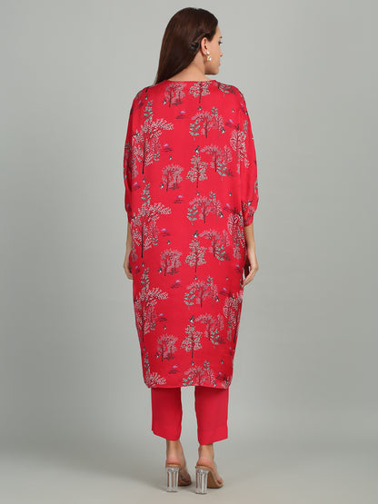 BREACH CANDY - Kaftan with embroidered lace on shoulder