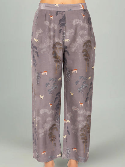 PINECONE II - Grey Printed Co-ord Set