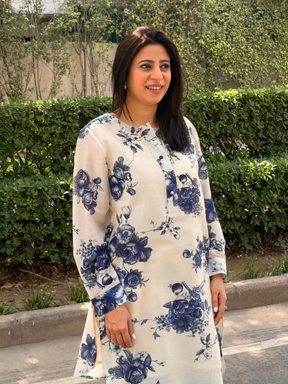 Indigo Bloom - Digital print Co-ord set