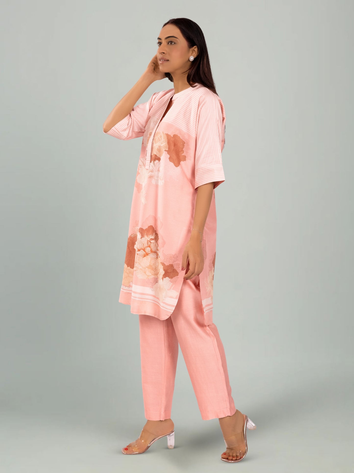 KALA GHODA NOVA-  Floral geometric digital print kurta set