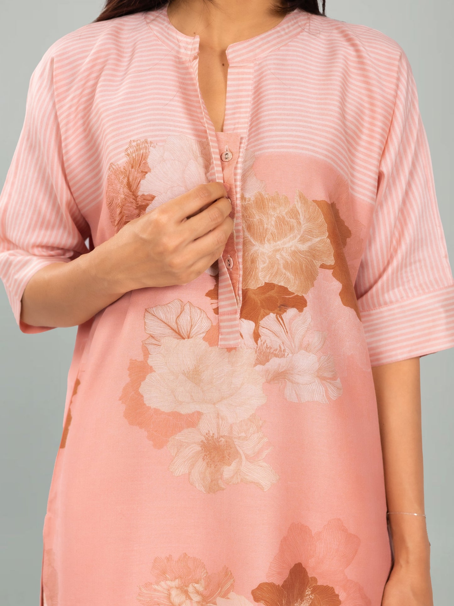 KALA GHODA NOVA-  Floral geometric digital print kurta set