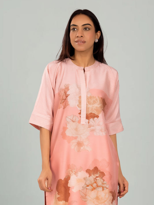 KALA GHODA NOVA-  Floral geometric digital print kurta set